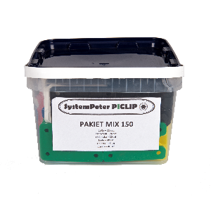 PAKIET MIX 150 PODKŁADEK POZIOMUJĄCYCH U