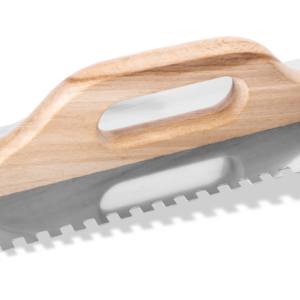 Paca nierdzewna do kleju zębata uchwyt drewniany